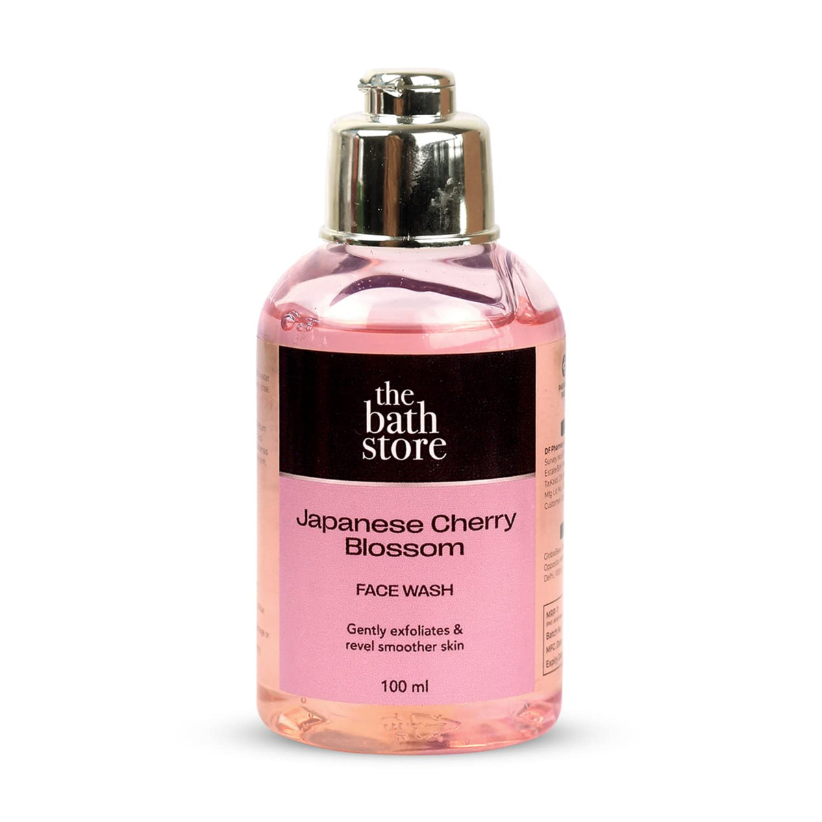 The Bath Store Japanese Cherry Blossom Face Wash - Gentle Exfoliation | Deep Cleansing - 100ml