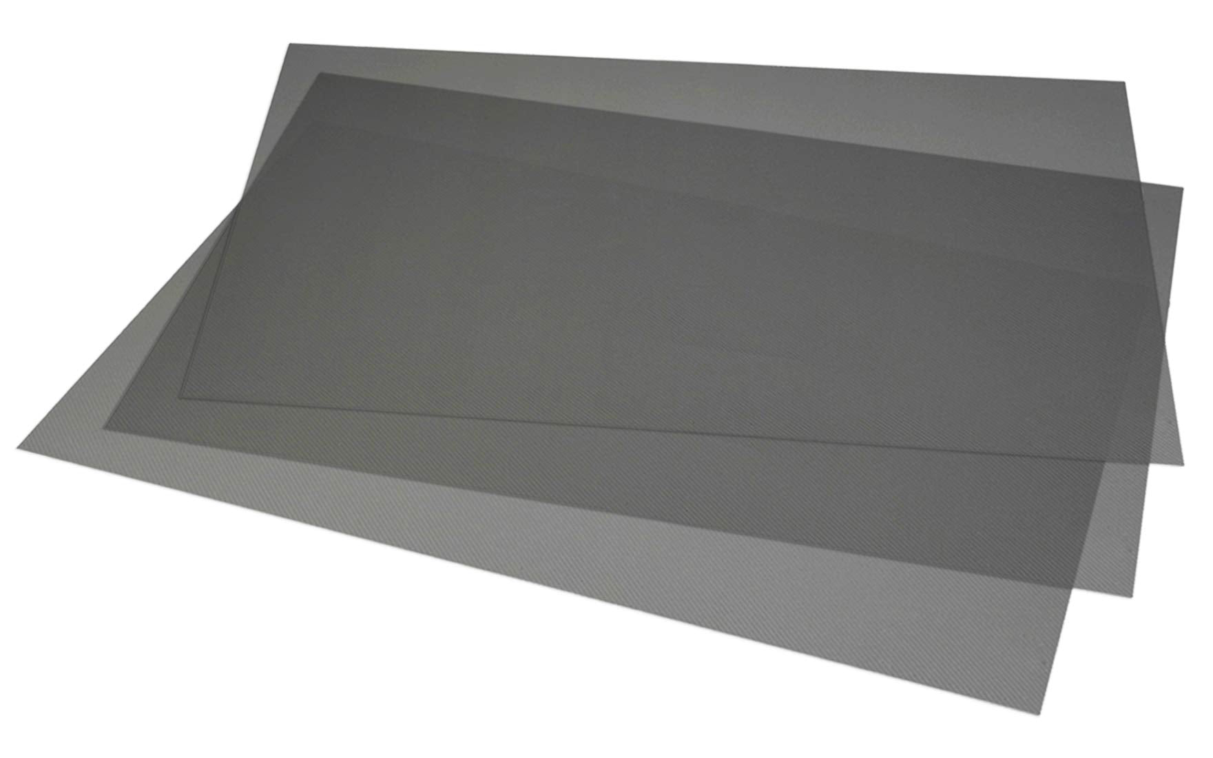 Kuber Industries 3 Pieces PVC Refrigerator/Fridge Multipurpose Drawer Mat Set(Black)-CTKTC032228, Standard