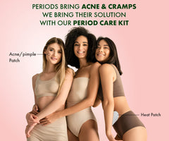 Urban Yog Period Care Kit - Acne/Pimple Patch (36 dots) and Heat Patch (Pack of 3)