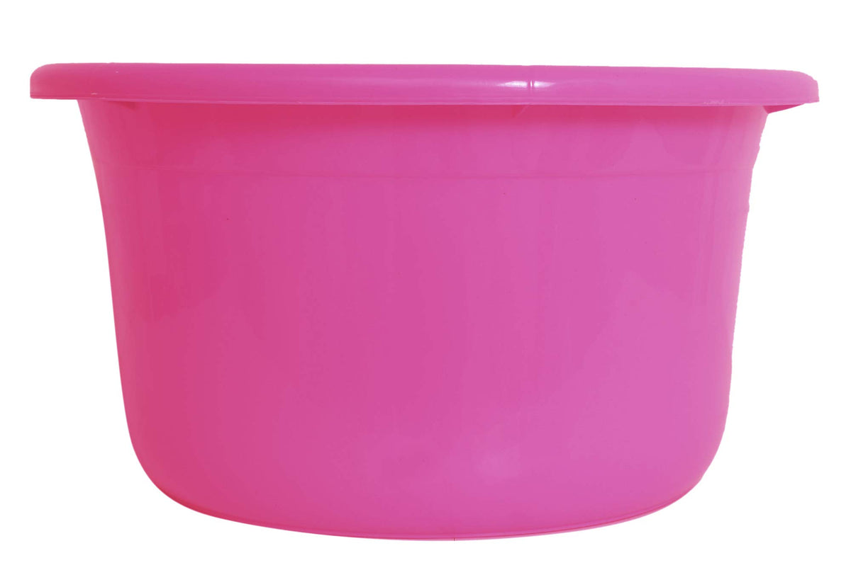 Kuber Industries Unbreakable Plastic Multipurpose Bath Tub/Washing Tub 25 LTR (Pink)