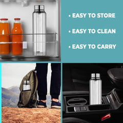 The Better Home Stainless Steel Water Bottle 500ml | Rust Proof , Light Weight & Durable 500ml Water Bottle… (Pack of 3)
