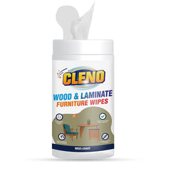 Cleno Wood & Laminate Furniture Wet Wipes Clean, Restore Polish & Protects, Tables/Chairs/Cupboard/Bedroom Furniture/Cabinets/Benches/Doors/Desks/All Types of Furniture - 50 Wipes (Ready to Use)
