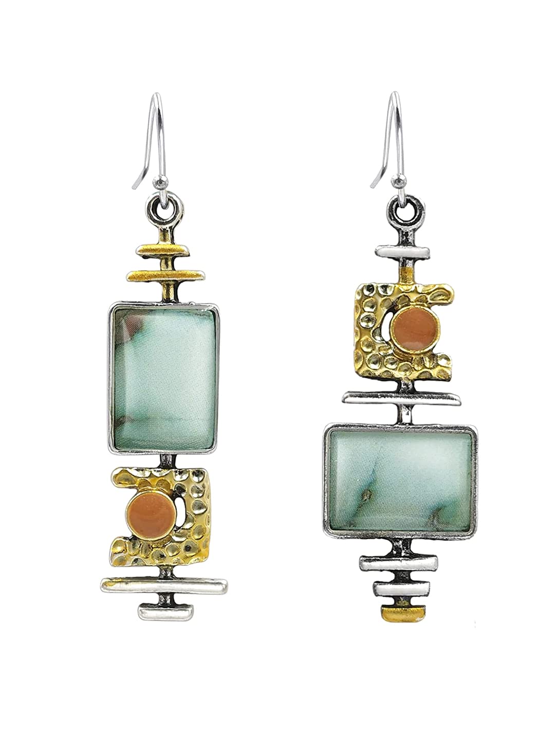 Yellow Chimes Earrings for Women and Girls Drop Earrings for Girls | Multicolor Mismatch Designed Drop Earrings | Birthday Gift for girls and women Anniversary Gift for Wife