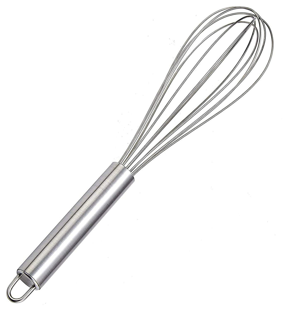 Kuber Industries 2.5 MM 2 Pieces Stainless Steel Hand Blender Mixer Froth Whisker Latte Maker for Milk Coffee Egg Beater Juice,40 cm (Silver) - CTKTC031339
