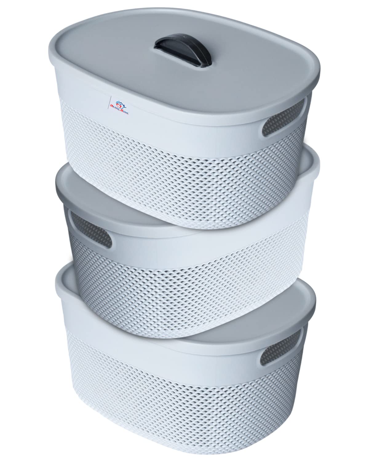 Heart Home Unbreakable Large Multipurpose Storage Baskets with ...