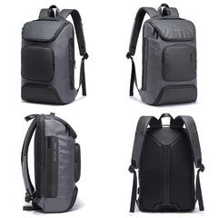 THE CLOWNFISH Water Resistant Unisex 28 Litres laptop backpack with USB Port (Grey)