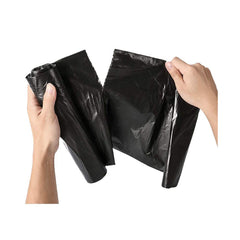 Kuber Industries Medium 60 Biodegradable Garbage Bags|Plastic Dustbin Bags|Trash Bags For Kitchen, Office, Warehouse, Pantry or Washroom, 19x21 Inches (Black)-HS41KUBMART24022