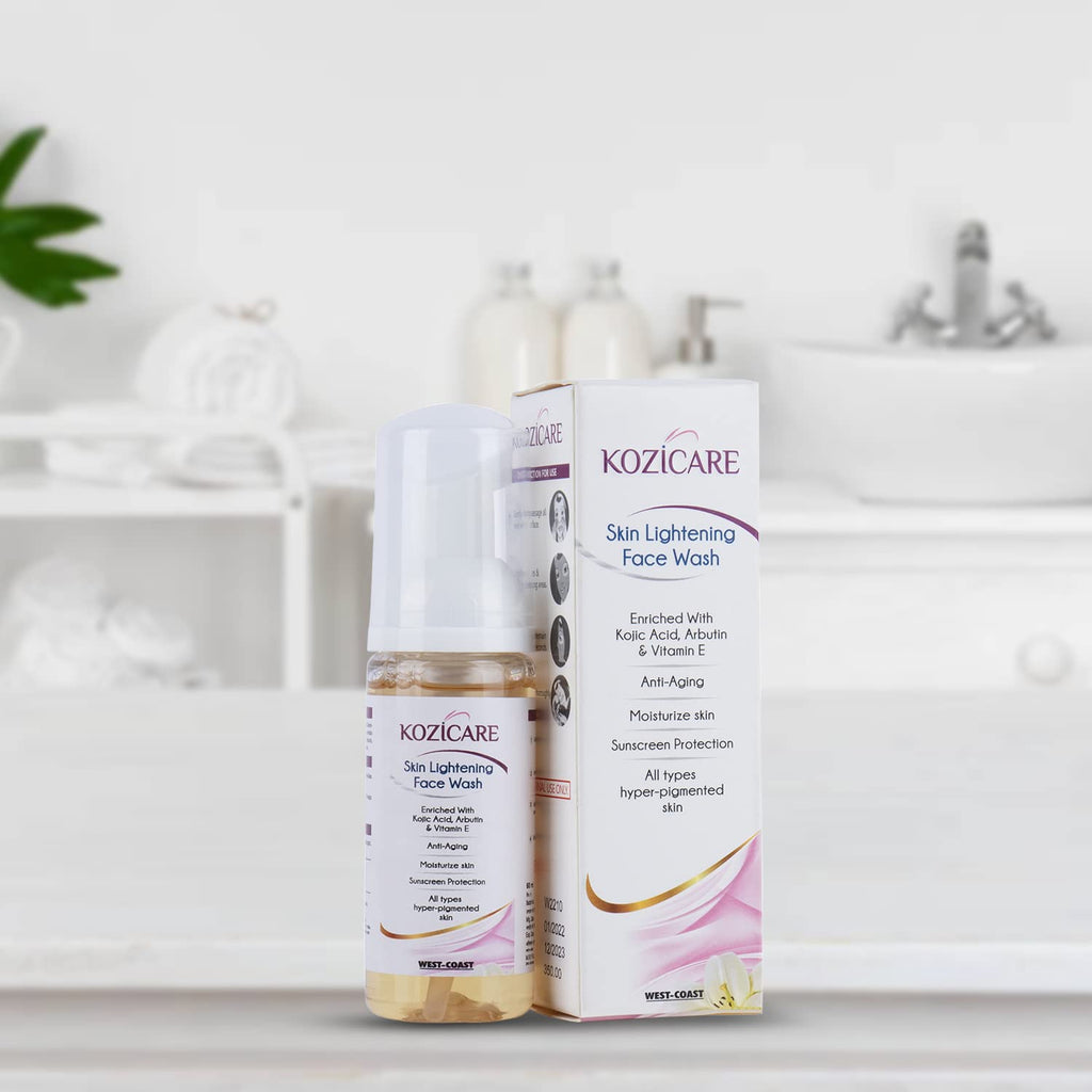 Kozicare Skin Lightening Facewash Enriched with 1% Kojic acid, 1 ...