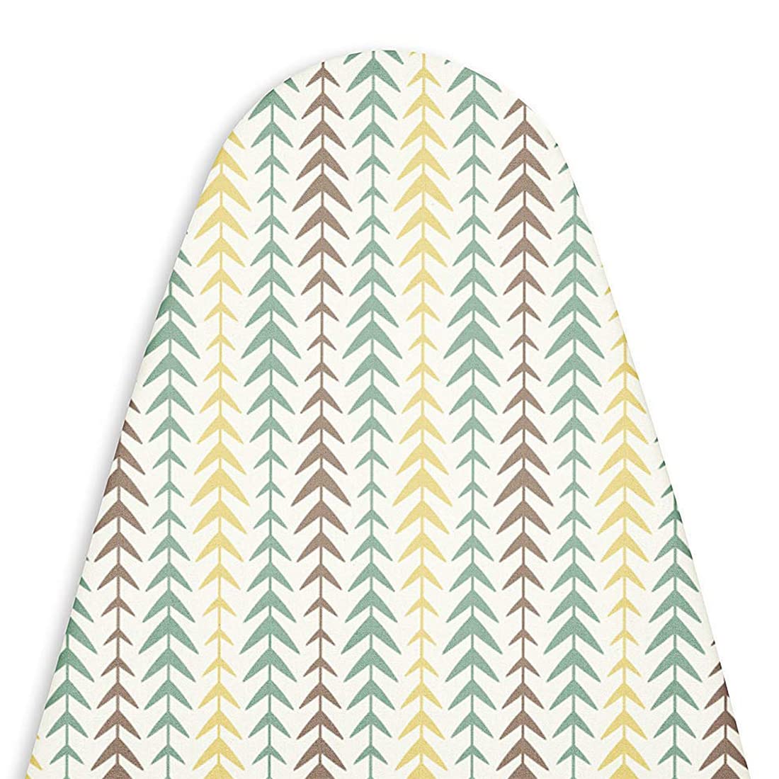 Encasa Homes Ironing Board Cover with 3mm Thick Felt Pad for Steam Press (Fits Standard X-Large Boards of 135x45 cm) Heat Reflective, Scorch & Stain Resistant, Printed - Multiarrow
