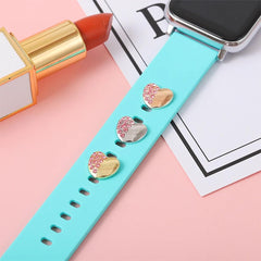 Yellow Chimes Watch Charms for Women Watch Decorative Acessorries Heart Designed Watch Charms for Women and Girls