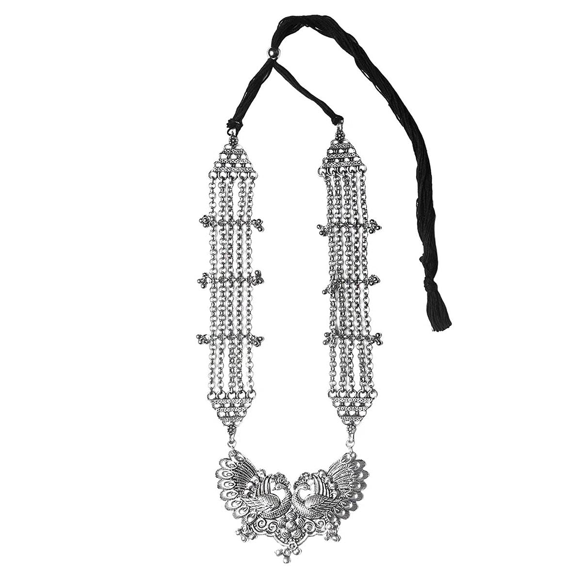 TEEJH Anika Peacock Long Necklace for Women