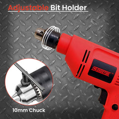 Cheston 10 mm Drill Machine Set 400W | Drill For Wall Wood Metal Sheets | Variable Speed & Reverse & Forward function | 2600 RPM | Electrical Power Tool Kit For Multipurpose Use