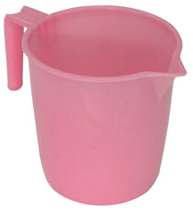Kuber Industries 4 Pieces Plastic Bucket, Dustbin, Mug & Stool Set (Pink)