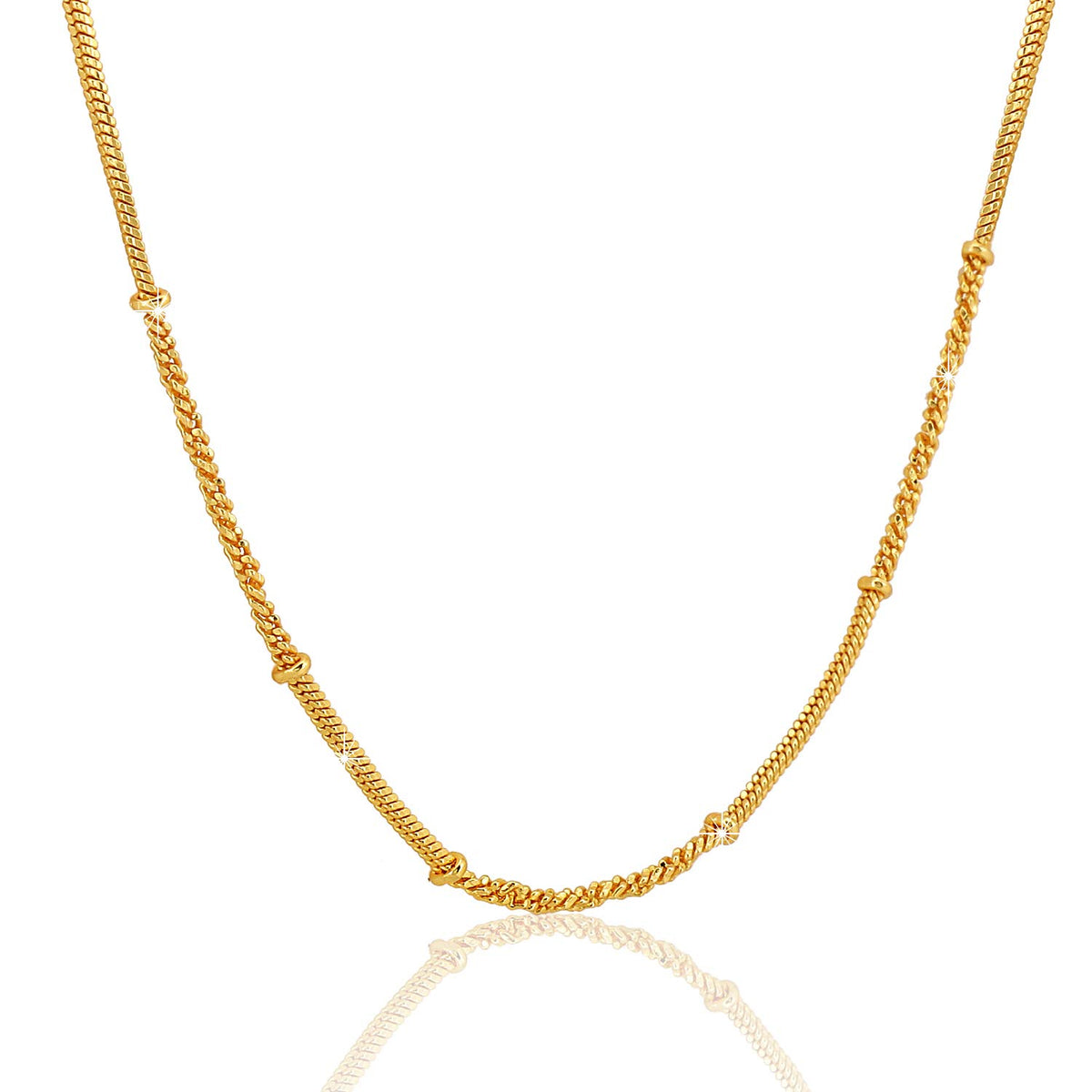 Yellow Chimes Gold-Plated Latest Fashion Stylish And Trendy Classic Designer Neck Chains for Men and Boys