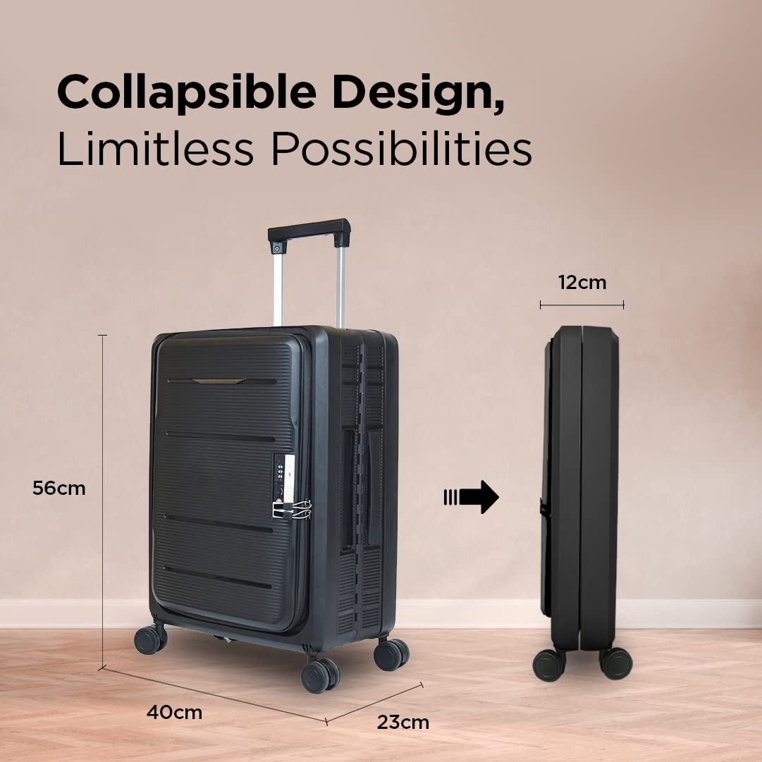 UMAI Collapsible Foldable Hardcase Cabin Luggage Suitcase for