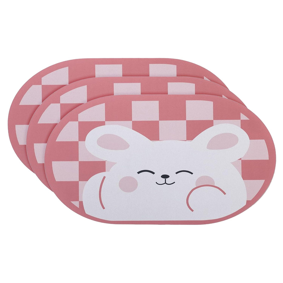 Kuber Industries Bath Mat | PVC Bathroom Mat | Shower Bath Mat | Floor Tub Mat | Diatom Mud Oval Mat | Anti-Skid Shower Bathroom Mat | CF-220805 |Pack of 3| Multi