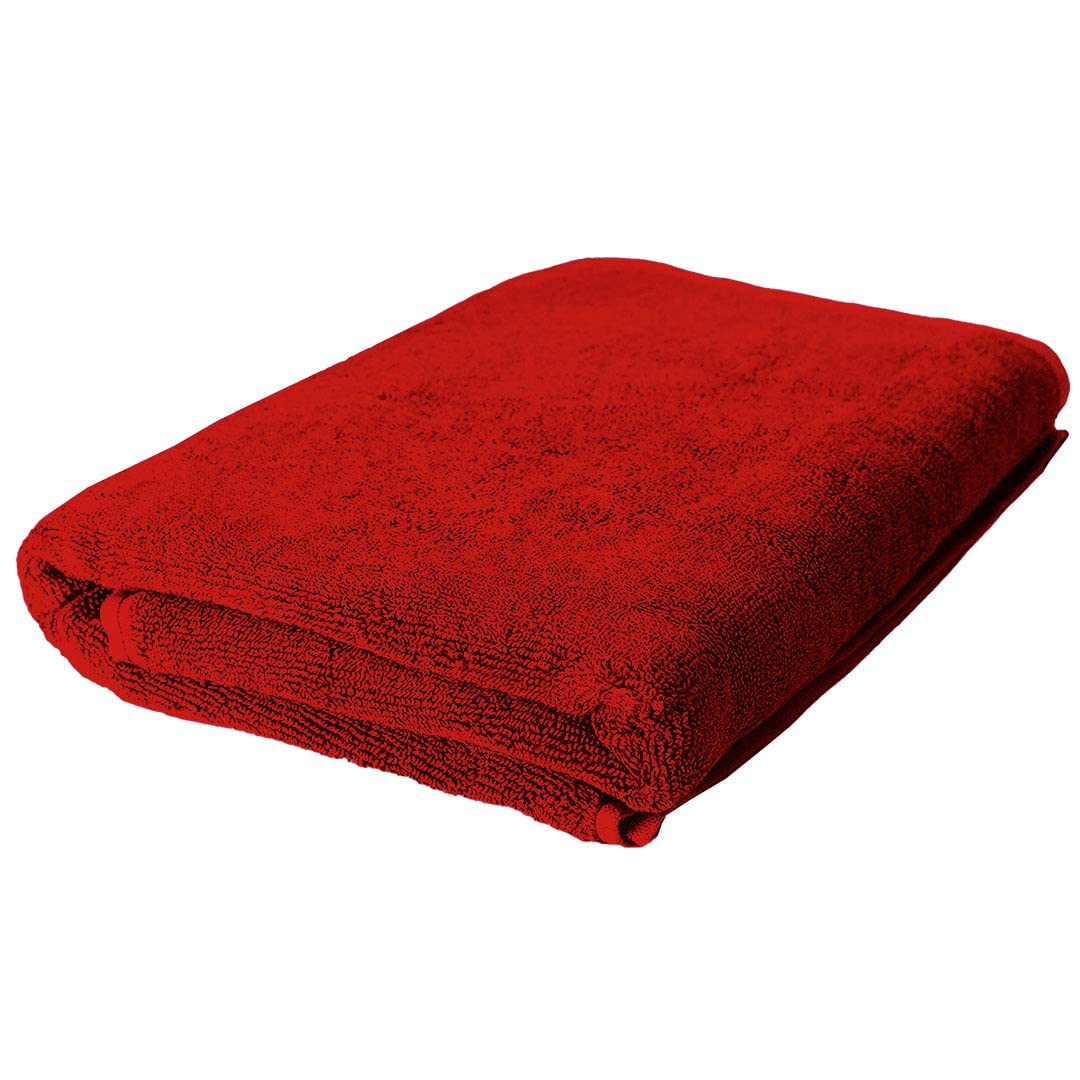 The Better Home Bamboo Bath Towel for Men & Women | 450GSM Bamboo Towel | Ultra Soft, Hyper Absorbent & Anti Odour Bathing Towel | 27x54 inches (Pack of 1, Red)