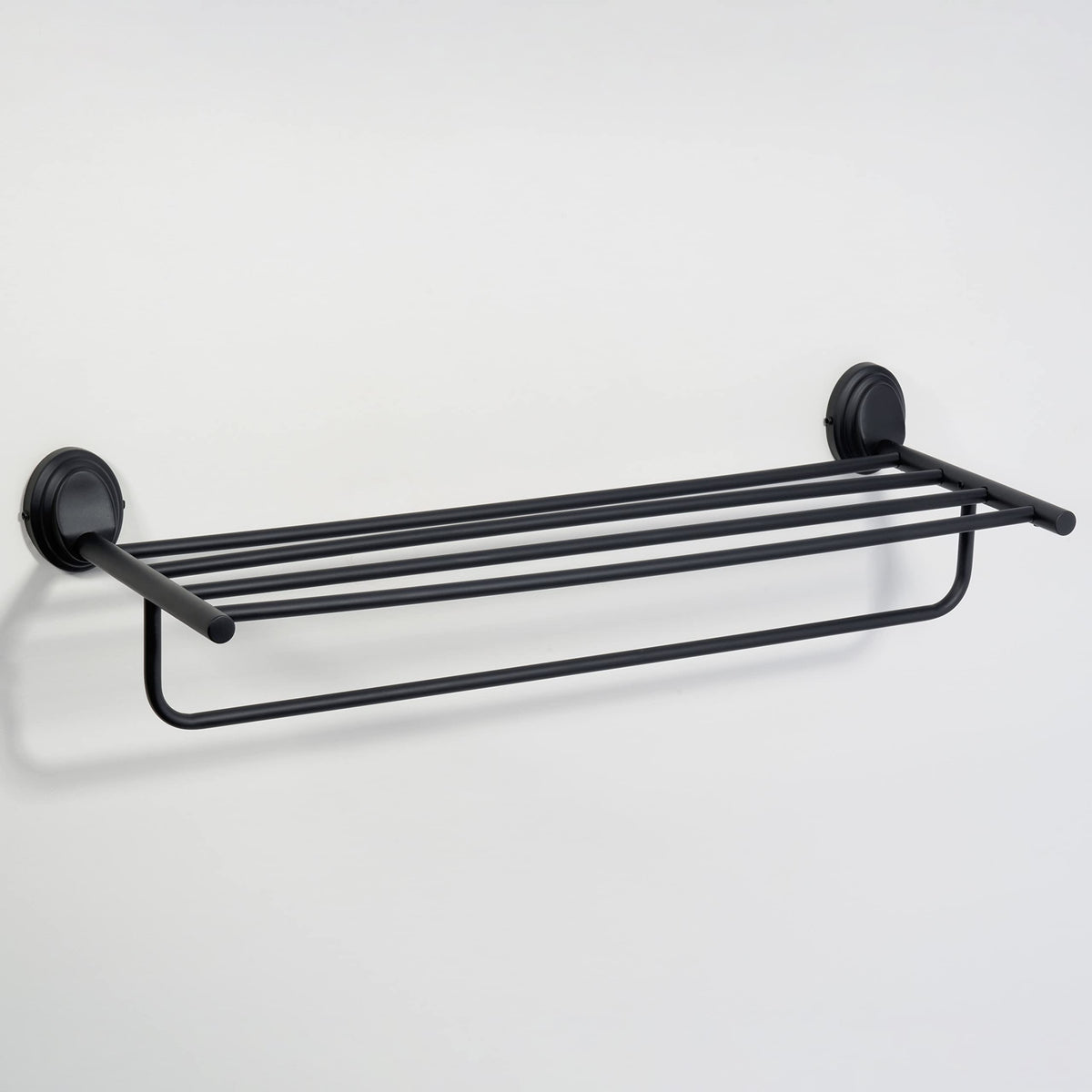 Plantex 304 Grade Stainless Steel Towel Rack for Bathroom/Towel Stand/Hanger/Bathroom Accessories - Cubic (24 inch -Black)