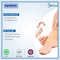Dr Foot Natural Foot Sanitizer & Shoe Deodorant Spray with Essential Oils & Enzymes to Kill Foot Odor, Shoe Odor Eliminator, Foot Care for Smelly Feet Spray and Dry Skin for Unisex, 100ml