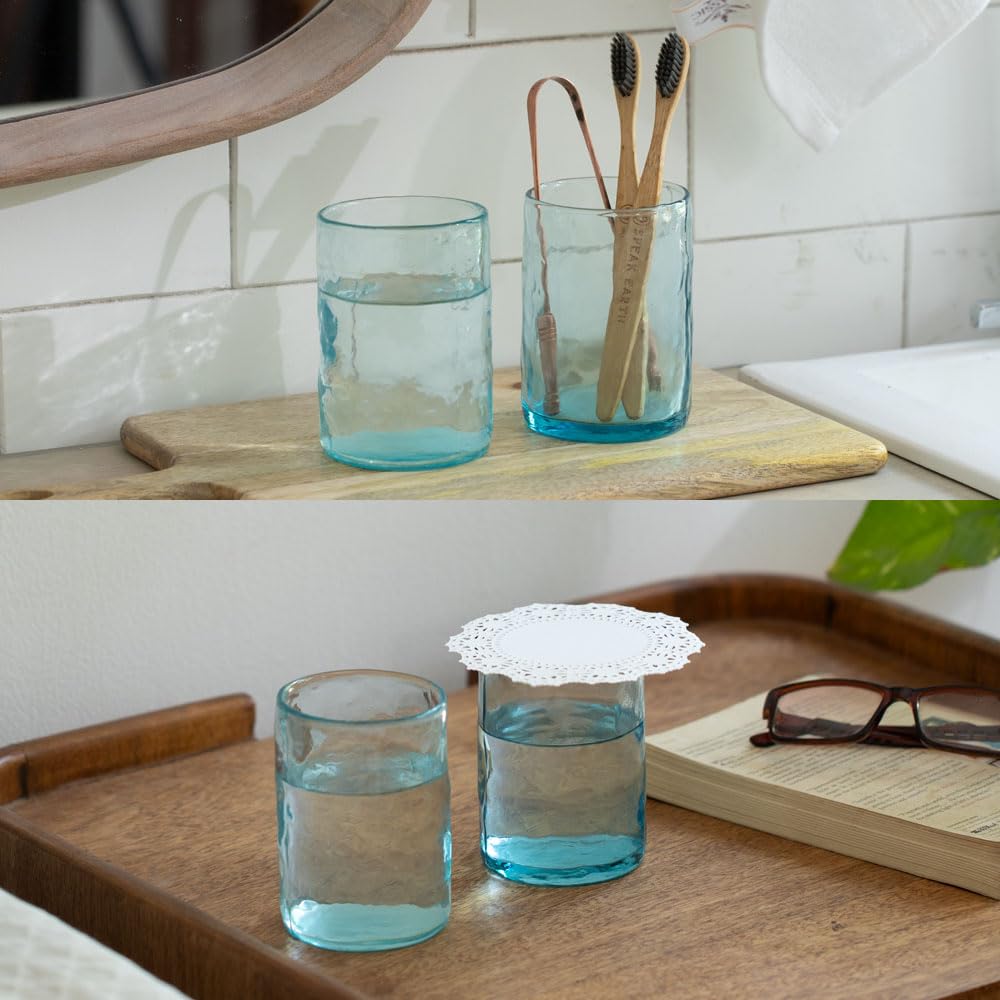 Buy Quoise Glass Tumbler Set of Two (Tall) Online - Ellementry