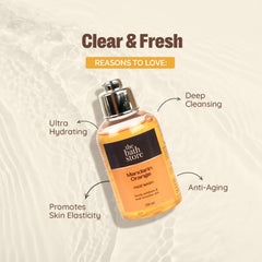 The Bath Store Mandarin Orange Face Wash - Gentle Exfoliation | Deep Cleansing - 100ml (Pack of 2)