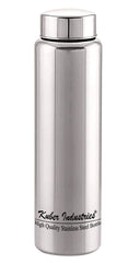 Kuber Industries Stainless Steel 2 Pieces Fridge Water Bottle, 1000 ML (Silver)