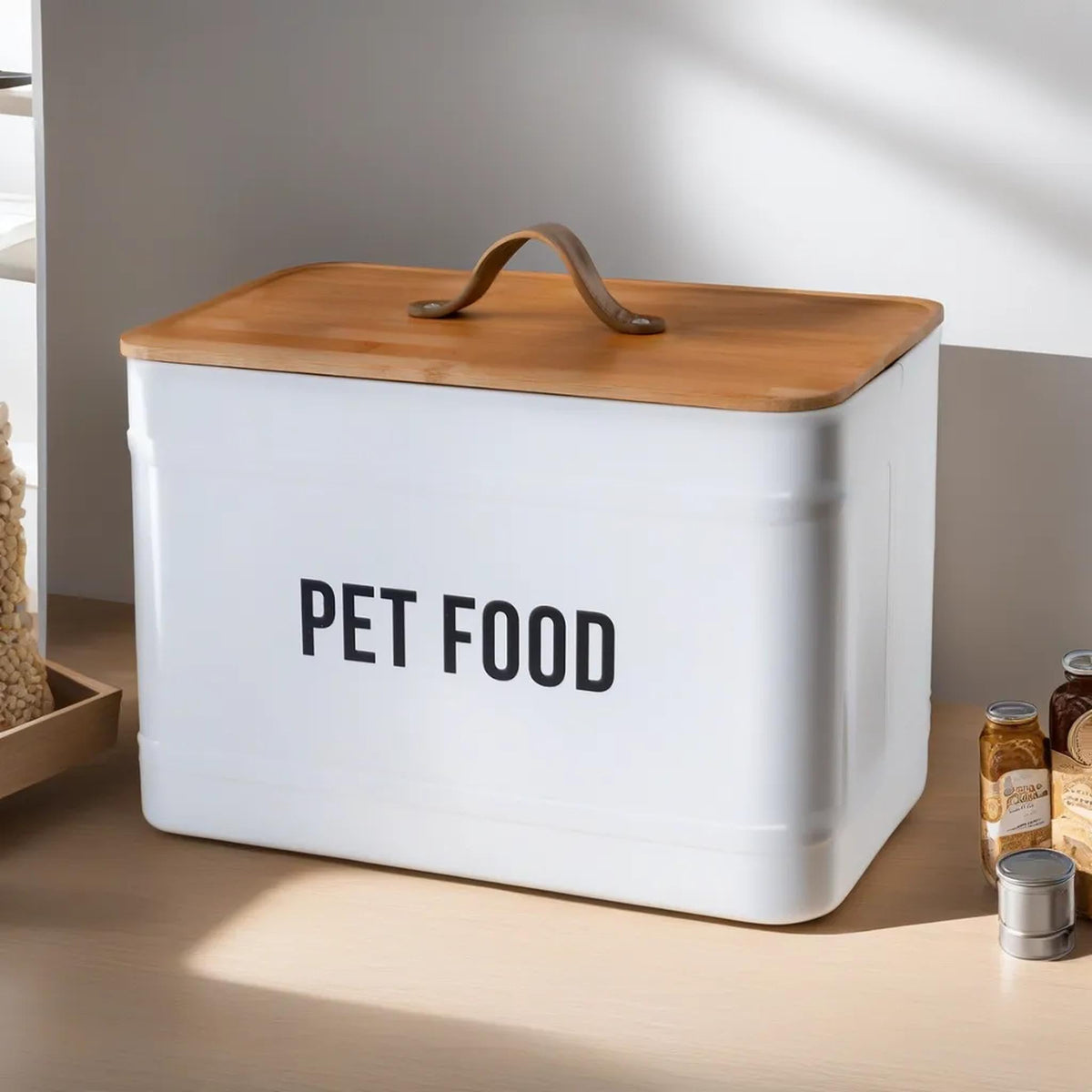 The Better Home 10L Pet Food Storage Galvanized Metal Container