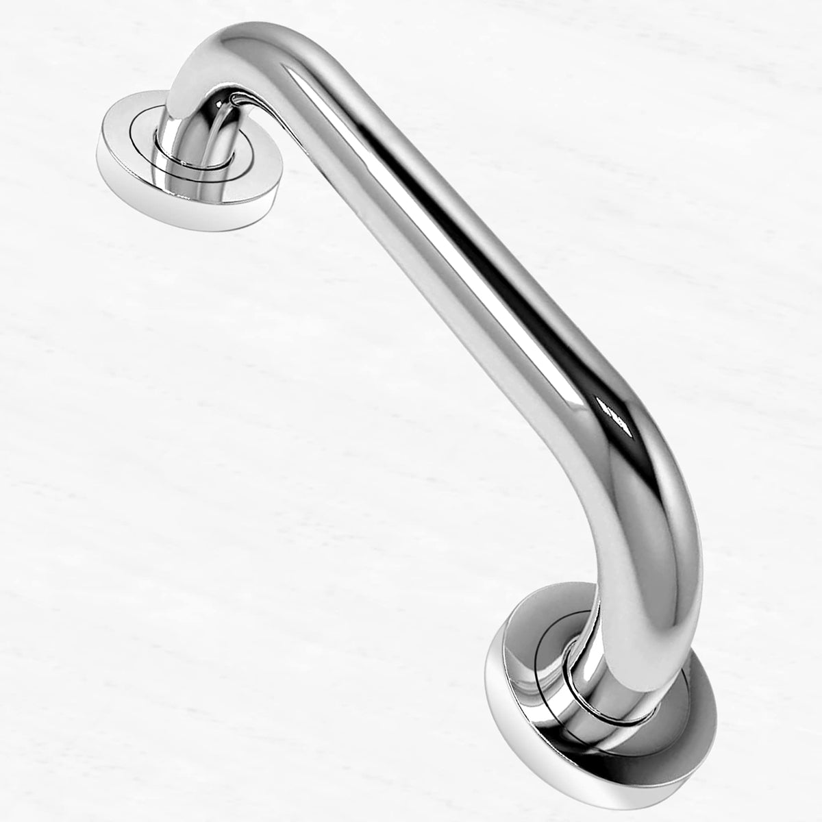 Plantex 11 Inch Toilet Support for Elderly People/Wall-Mounted Safety Handle - Stainless Steel (Chrome)