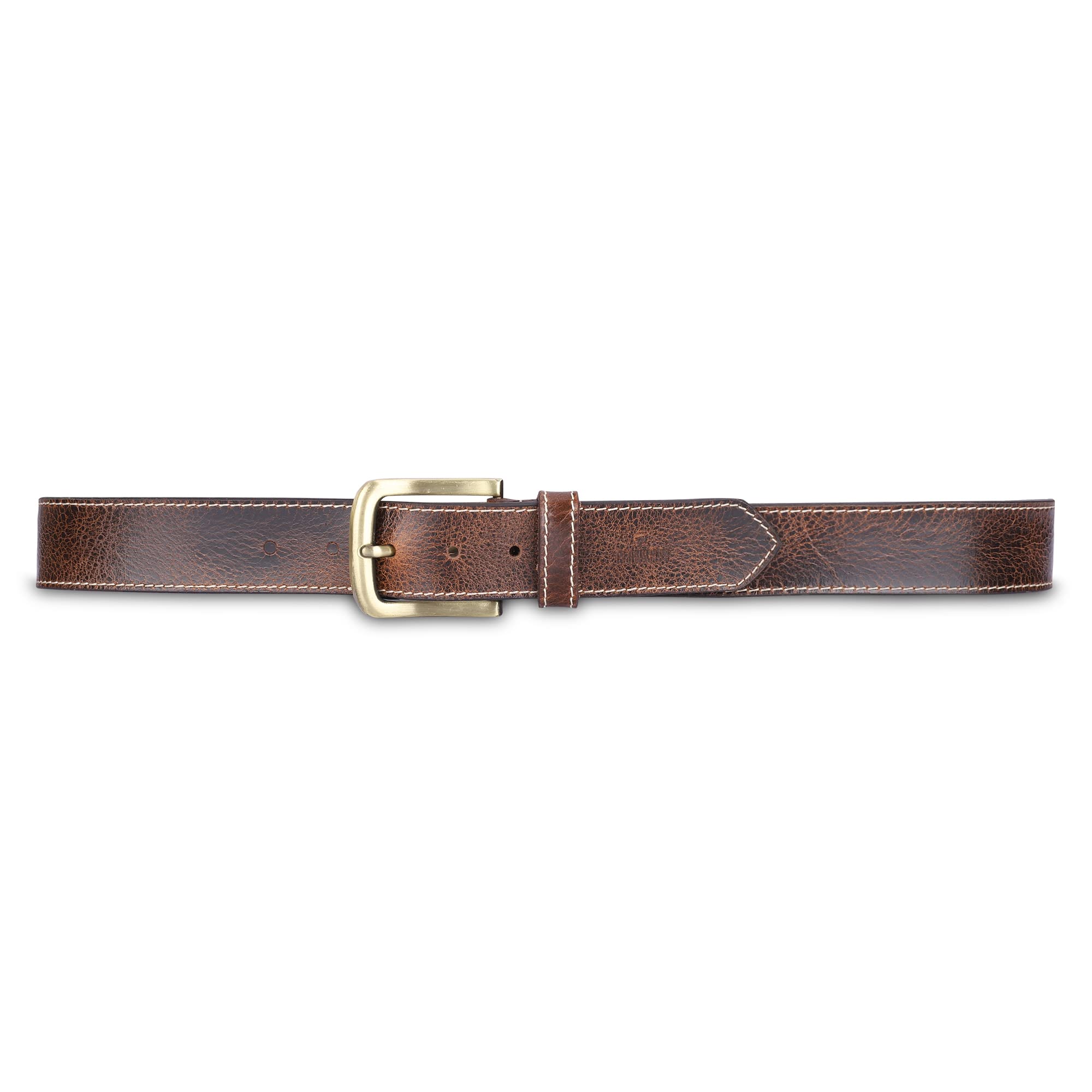THE CLOWNFISH Men's Genuine Leather Belts - Brown (Size-36 inches)