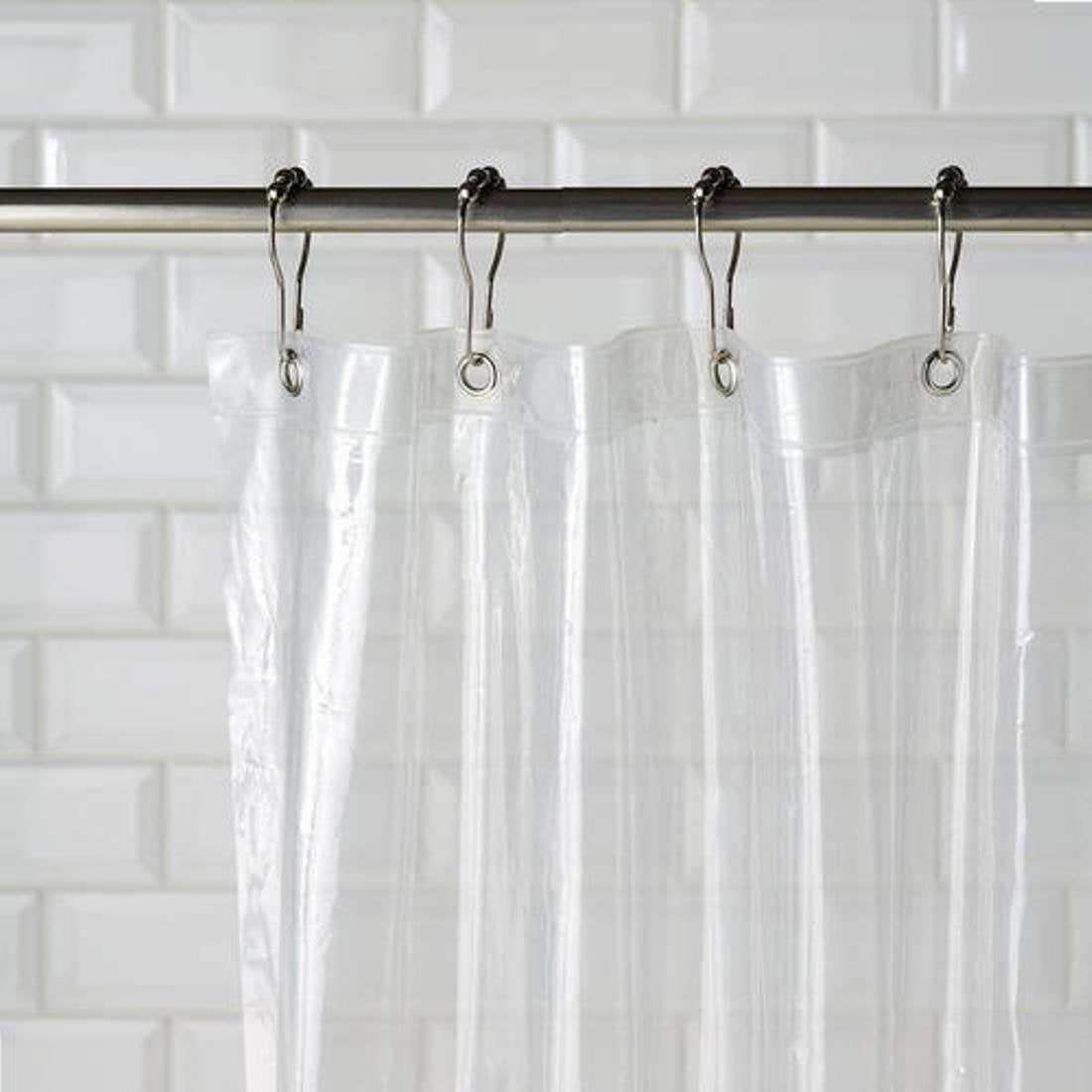 Kuber Industries PVC 0.20 mm Transparent AC Curtain (CURTACCUR0130, 7ft, White, Standard)