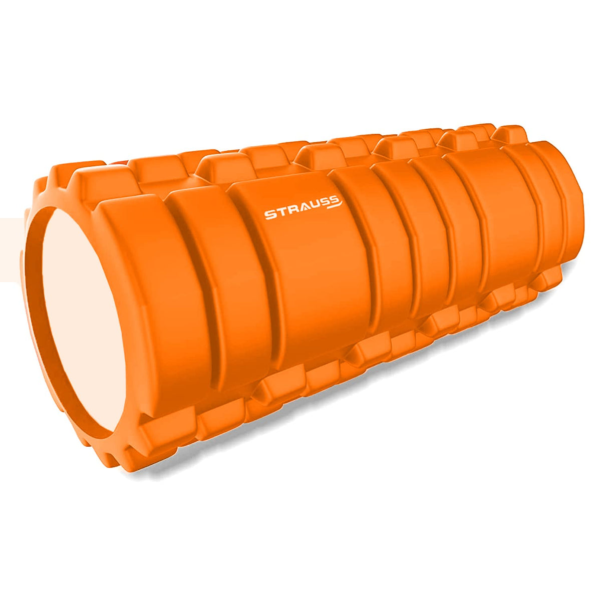 Strauss Deep Tissue Massage Foam Roller, 45 cm, (Orange)