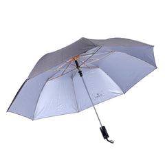 THE CLOWNFISH Umbrella Drizzle Series 2- Fold Auto Open Waterproof Pongee Umbrellas For Men and Women (Slate Grey)