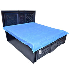 Kuber Industries Double Bed Mattress Protector Sheet, Blue, 6.5 * 6 Feet - CTKTC22305, Polyvinyl Chloride