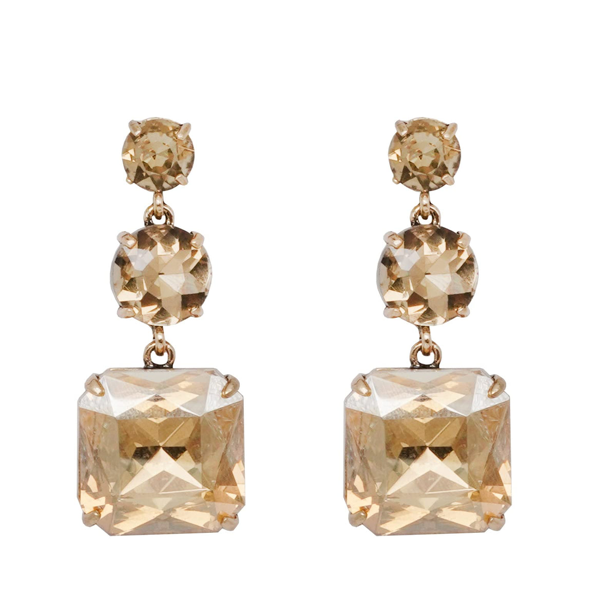 Joker & Witch Flirty Pop Beige Bling Earrings for Women