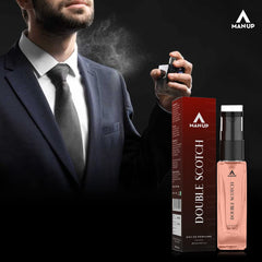 Man-Up Double Scotch Perfume For Men | Eau De Perfume | Premium Long Lasting Fresh, Refreshing & Energising Fragrance Perfume | Celebrating Every Special Occasion - 8ml