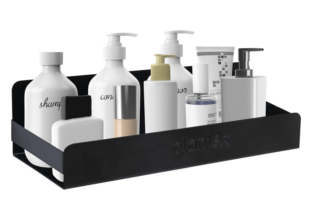 Plantex GI Metal Bathroom Shelf/Kitchen Shelf/Rack/Bathroom Accessories – Powder Coated (Black, 18 x 5 inches)