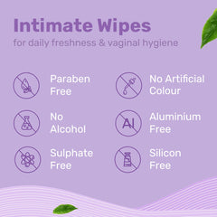 andMe Intimate Wipes for Intimate Hygiene, 100% Biodegradable, pH Balanced, UTI Protecting Wipes - 25 Wipes