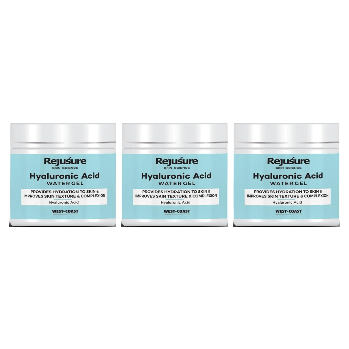 Rejusure Hyaluronic Acid Gel – Provides Hydration to Skin and Improves Skin Texture and Complexion – 50gm (Pack of 3)