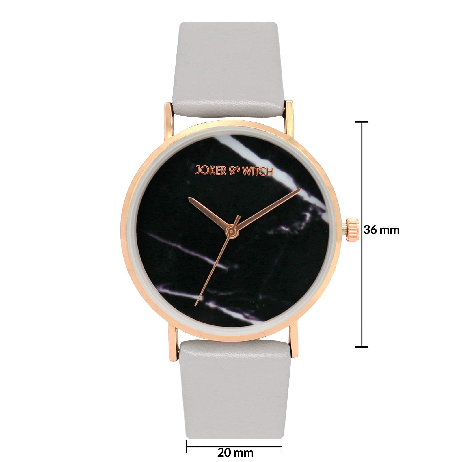 Hannah Black Marble Dial Grey Watch – GlobalBees Shop