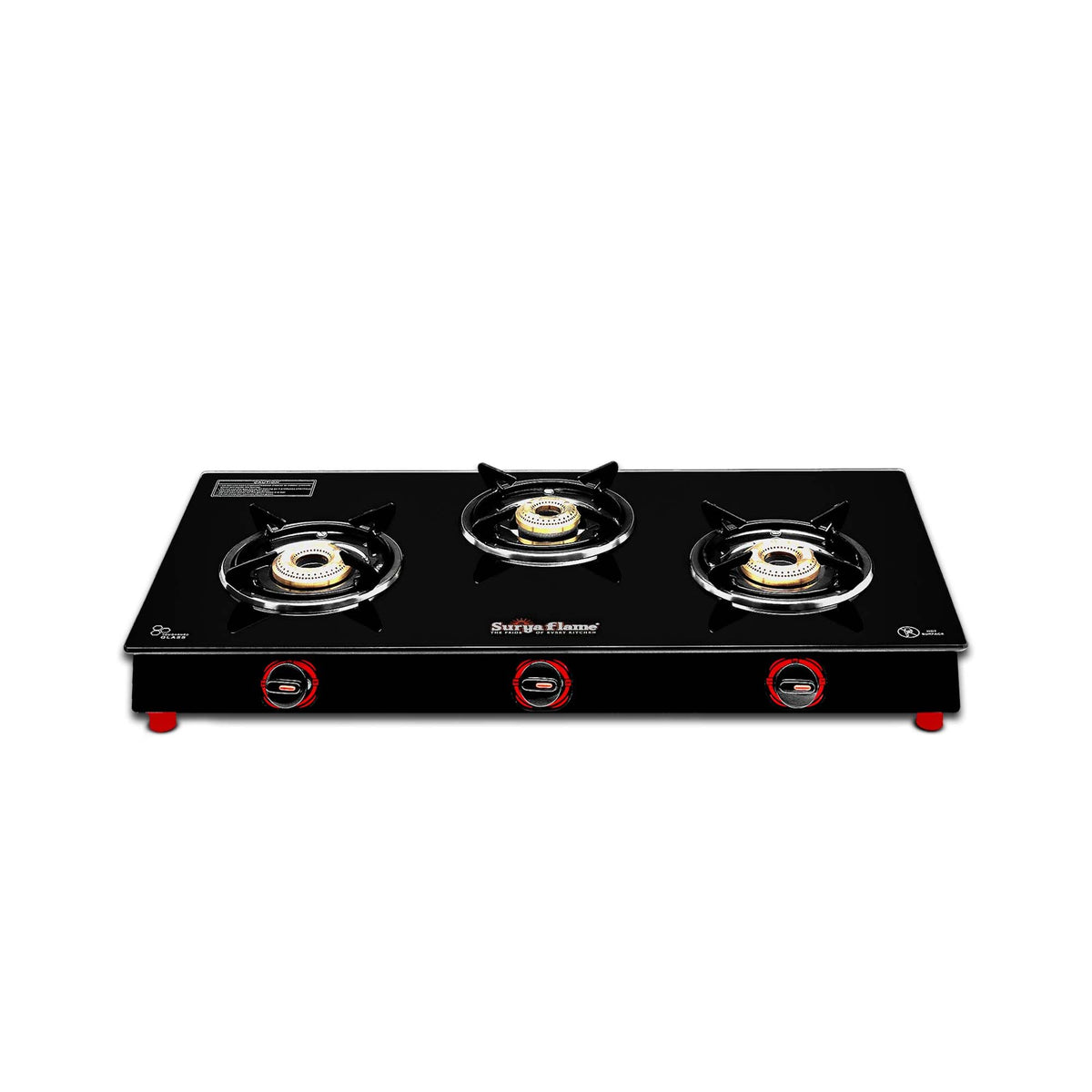 Gas Chulha Surya Crystal Glass Top Gas Stove Surya Crystal Glass