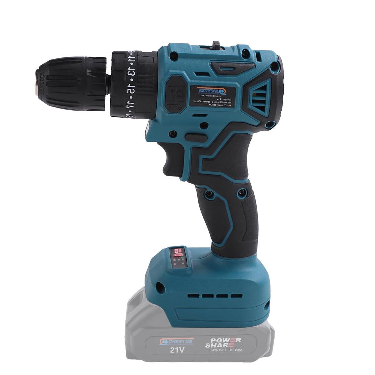 Cheston One 21V Cordless Impact Drill Brushless (Battery & Charger not included) No Load Speed 1500RPM Max Torque 35NM 10 mm Chuck Size Cordless Drill