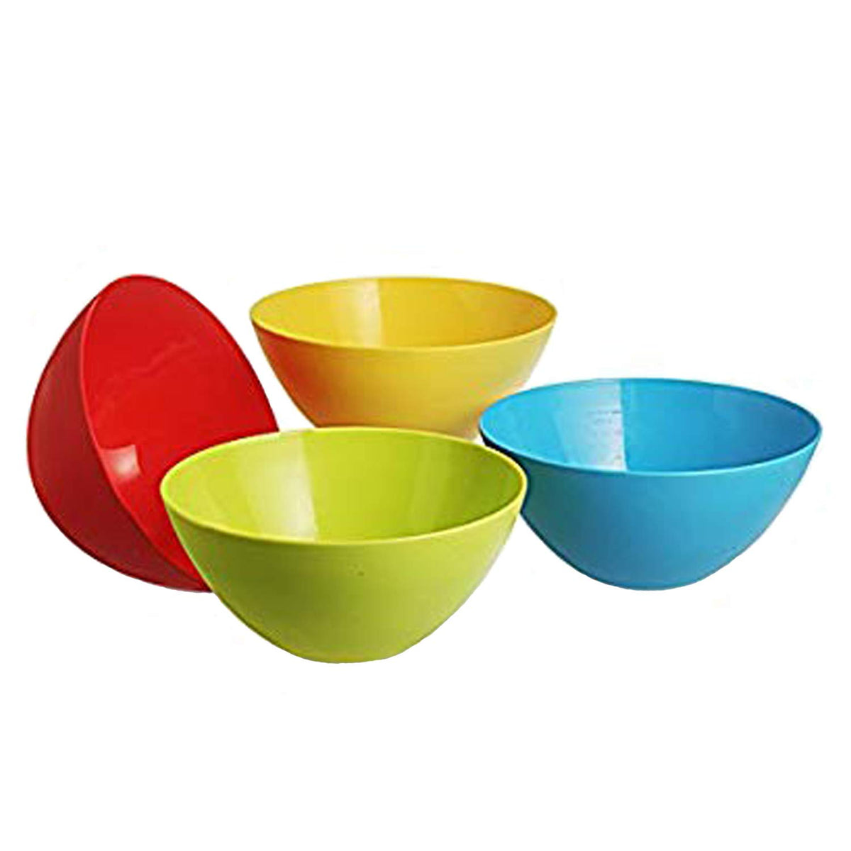 Kuber Industries Plastic 4 Pieces Mixing Bowl Set- 1350 ML (Multi) (CTLTC011985)