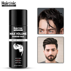 Haironic Hair Volumizing Powder Wax For Men | Strong Hold With Matte Finish Hair Styling | All Natural Hair Styling Powder | For All Hair types - 10gm