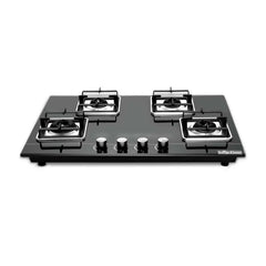 Surya Flame ADORE 4 Burner Glass Top, Black Body LPG Stove with 69% Thermal Efficiency - 2 Years Complete Doorstep Warranty