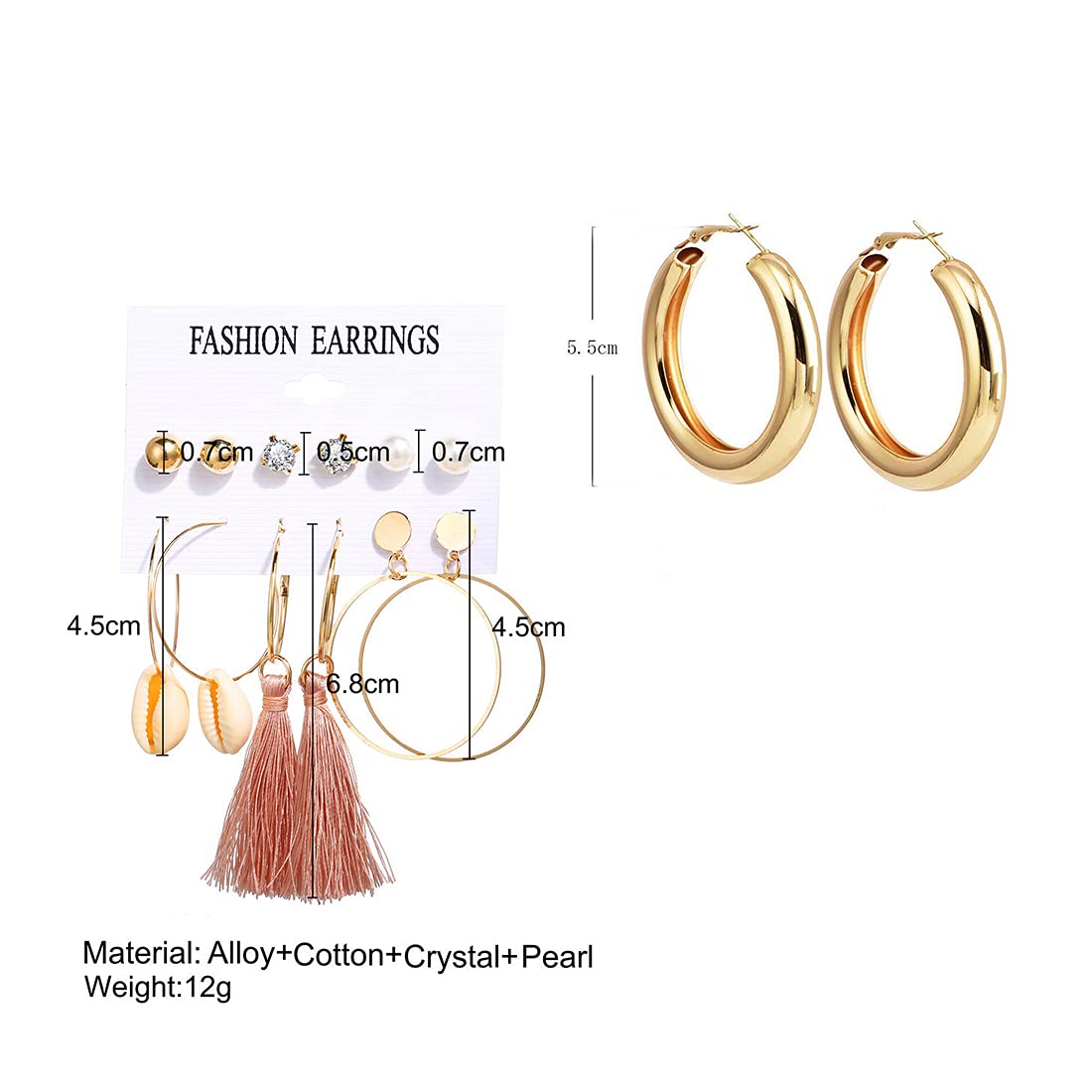 Amazon.com: YouBella Fashion Jewellery Stylish Crystal Fancy Party Wear  Earrings for Girls and Women : Everything Else