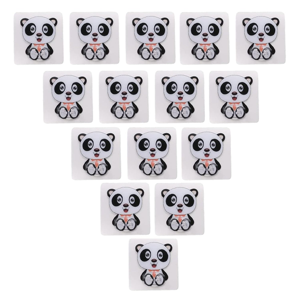 Kuber Industries Hooks For Wall|Durable & Rust-Proof|Self Adhesive Hook|Multipurpose Hooks for Bathroom, Kitchen|Pack of 15|Transparent