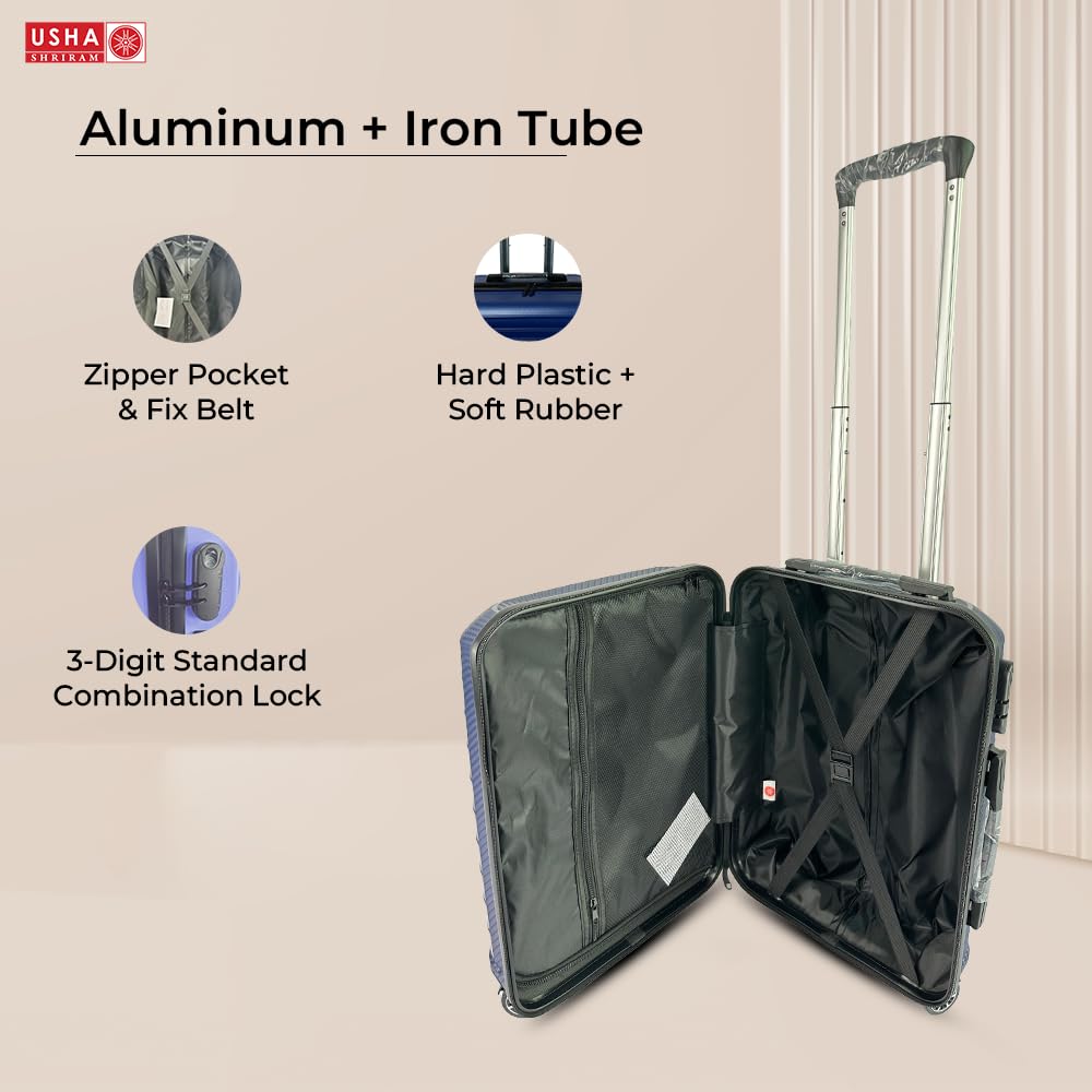 USHA SHRIRAM Cabin Bag (20 inch - 55cm) Collapsible Luggage Bag