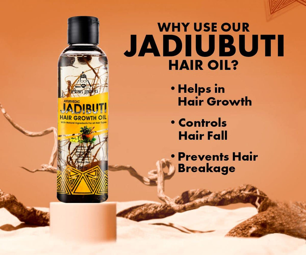 Urbangabru Ayurvedic Jadibuti Hair Oil For Hair Fall Control And Hair Globalbees Shop 1589