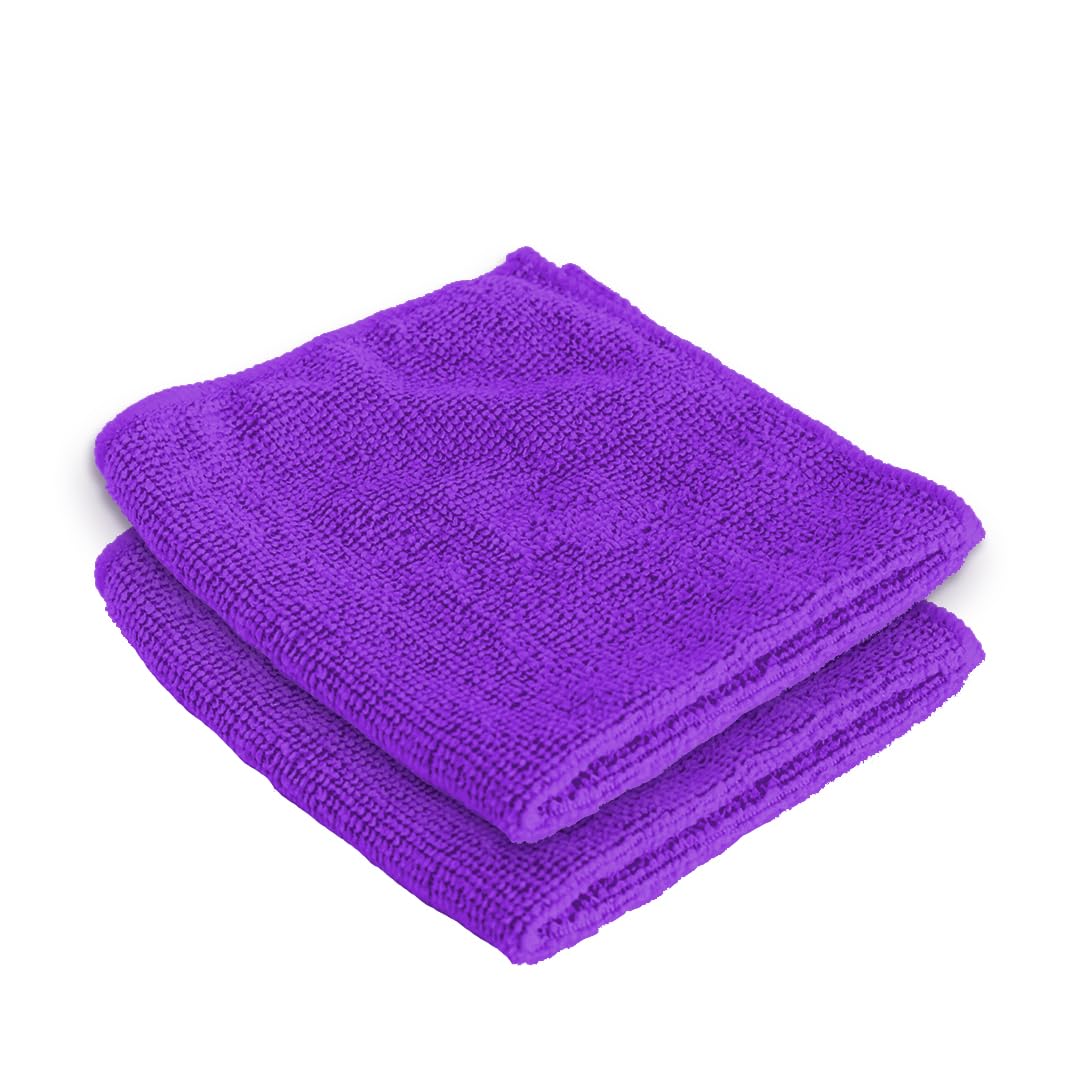 UMAI Microber Face Towel (40cmX60cm) 400 GSM - Super Absorbent, Quick-Dry, Gentle on Skin, Super-Soft for Everyday Use | Microfiber Face Towel for Women & Men (Purple-Pack of 2)