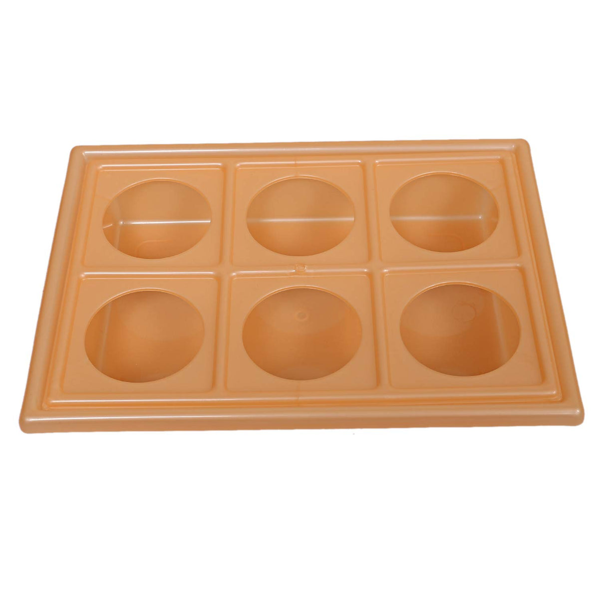 Kuber Industries Plastic Multipurpose Tray, Orange